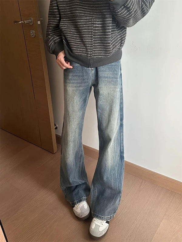 American Sle Lightning Pattern Bell Bot Jeans Men's Trendy High Street Vibe Knife Slimming Straight Leg Jeans
American Sle Lightning Pattern Bell Bot Jeans Men's Trendy High Street Vibe Knife Slimming Straight Leg Jeans