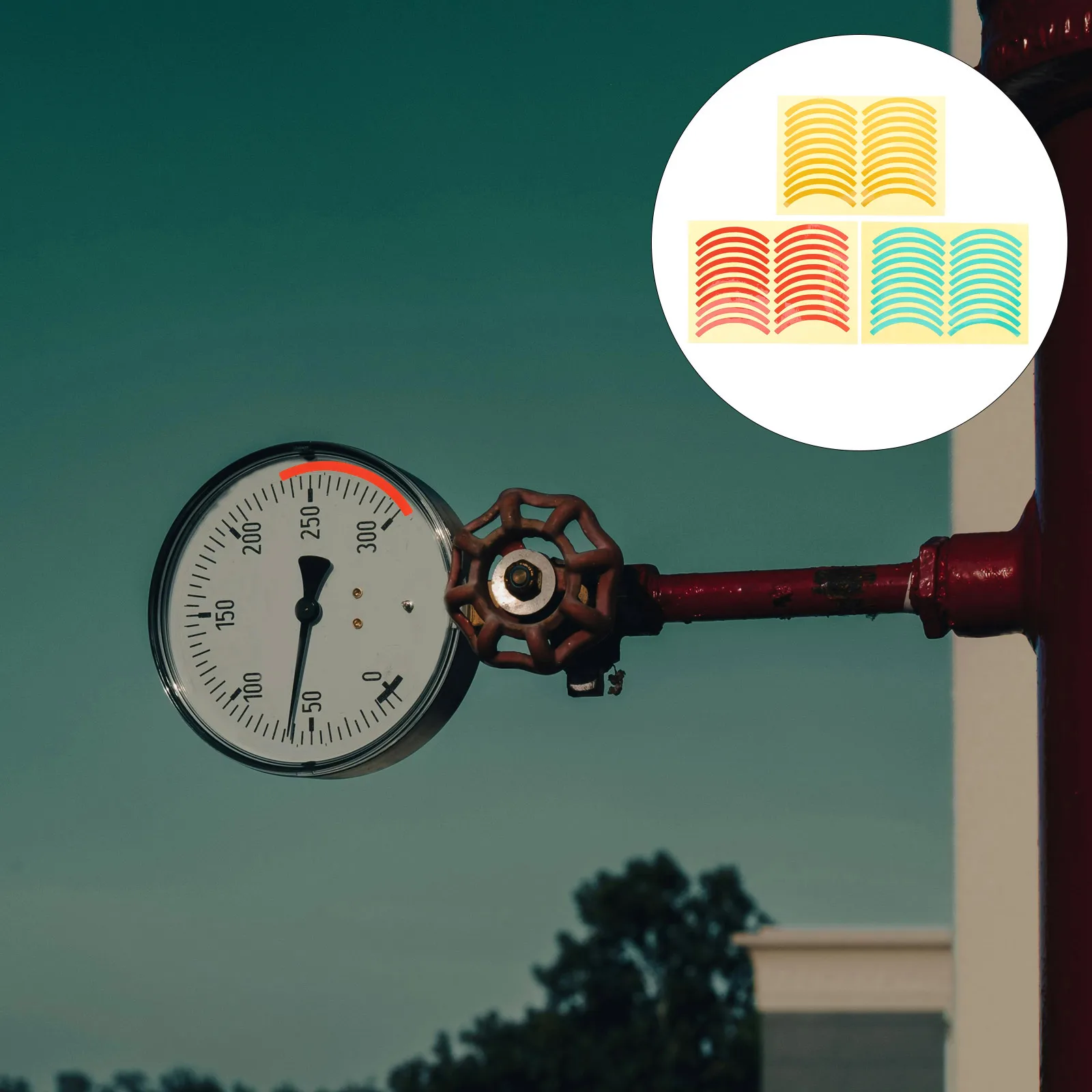 60 PCS Pressure Gauge Identification Label Air Logo Sticker Decal Adhesive Polystyrene Meter Indication
60 PCS Pressure Gauge Identification Label Air Logo Sticker Decal Adhesive Polystyrene Meter Indication