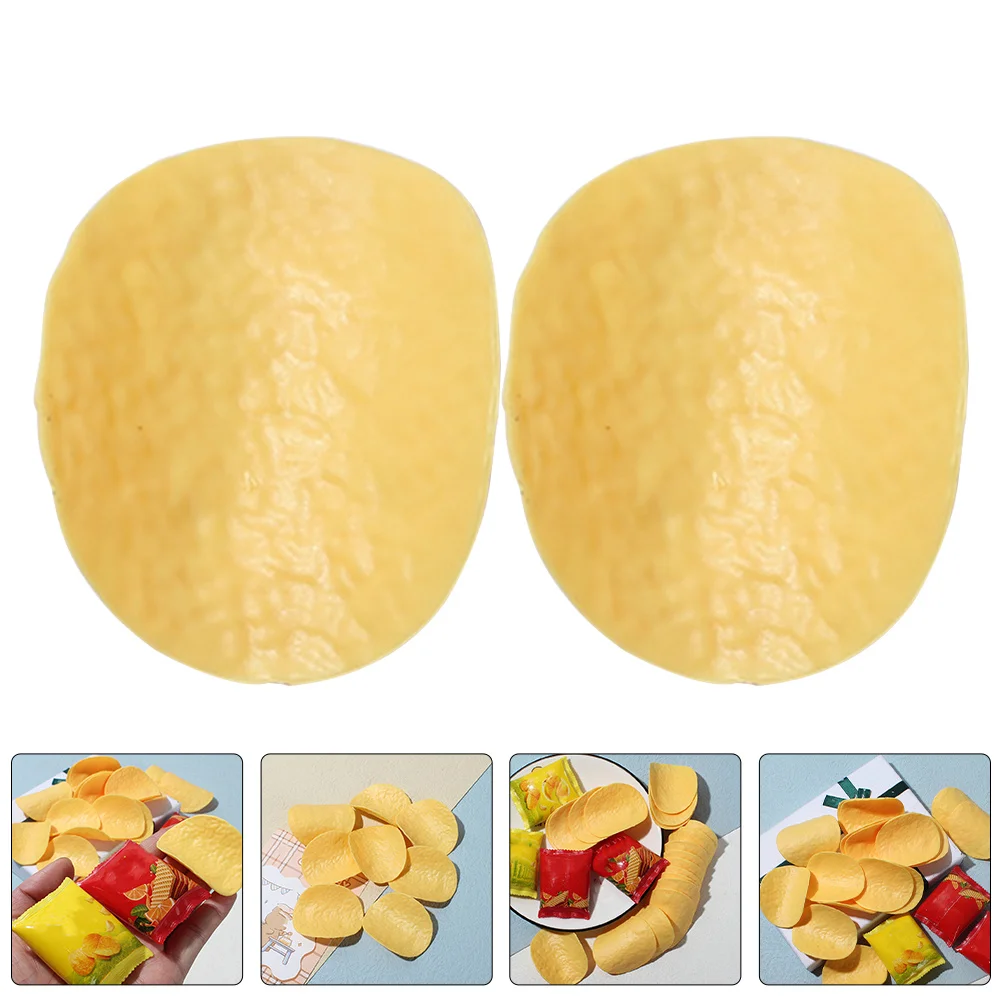 30Pcs Artificial Potato Chips Lifelike Fake Snacks for Kitchen Decoration Display Photography Food Props Yellow
30Pcs Artificial Potato Chips Lifelike Fake Snacks for Kitchen Decoration Display Photography Food Props Yellow