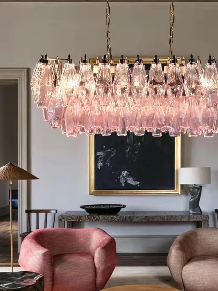 Pink Clear Glass Medieval Style Chandelier LED Home Decor European Pendant Lights Ceiling Hanging Lamp Living Room Lustre Luxury
Pink Clear Glass Medieval Style Chandelier LED Home Decor European Pendant Lights Ceiling Hanging Lamp Living Room Lustre Luxury