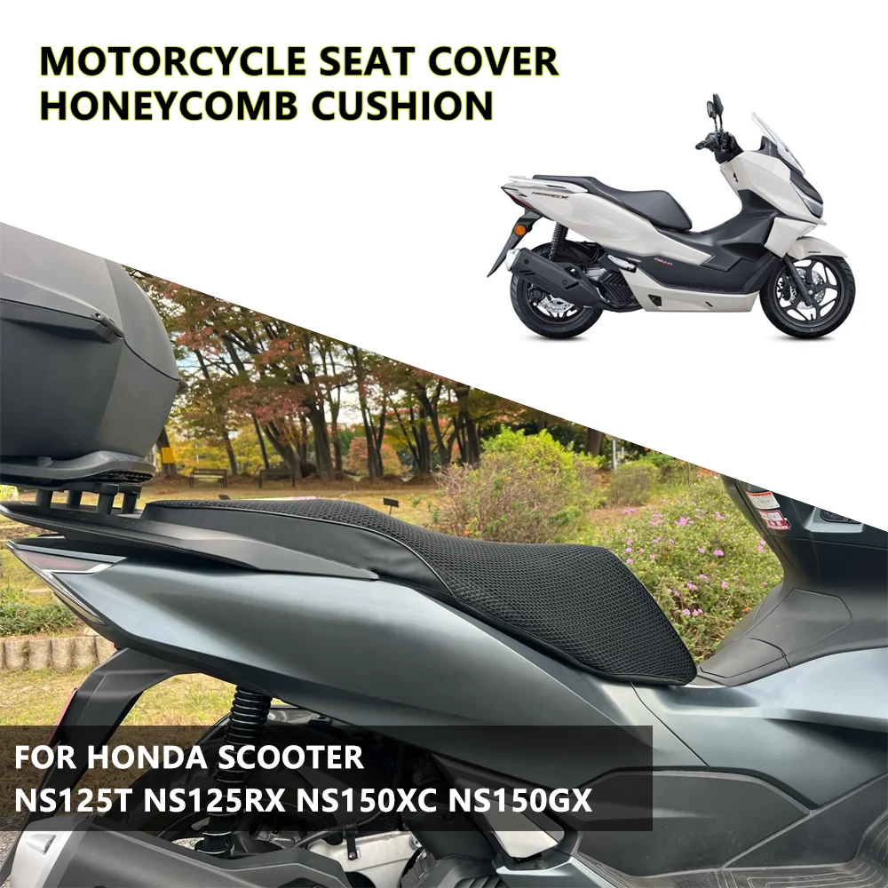 Scooter Seat Cover Summer Breathable 3D Mesh Fabric Antiskid Cushion Net For honda Scooter NS125T NS125RX NS150XC NS150GX
Scooter Seat Cover Summer Breathable 3D Mesh Fabric Antiskid Cushion Net For honda Scooter NS125T NS125RX NS150XC NS150GX