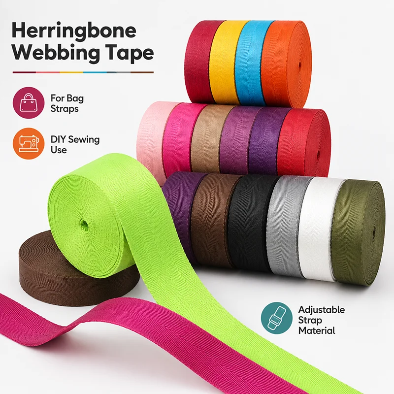 15Meters 25mm Colorful Nylon Webbing Strap for Bag Backpack Shoulder Ribbon Tape Handbag Handle Decorative Band Material Set
15Meters 25mm Colorful Nylon Webbing Strap for Bag Backpack Shoulder Ribbon Tape Handbag Handle Decorative Band Material Set