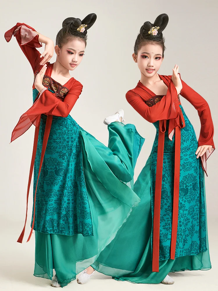 Ele Children's Classical Dance Performance Costume Women's New Sle Drifting Han Tang Dancewear Ethnic Stage Outfit
Ele Children's Classical Dance Performance Costume Women's New Sle Drifting Han Tang Dancewear Ethnic Stage Outfit