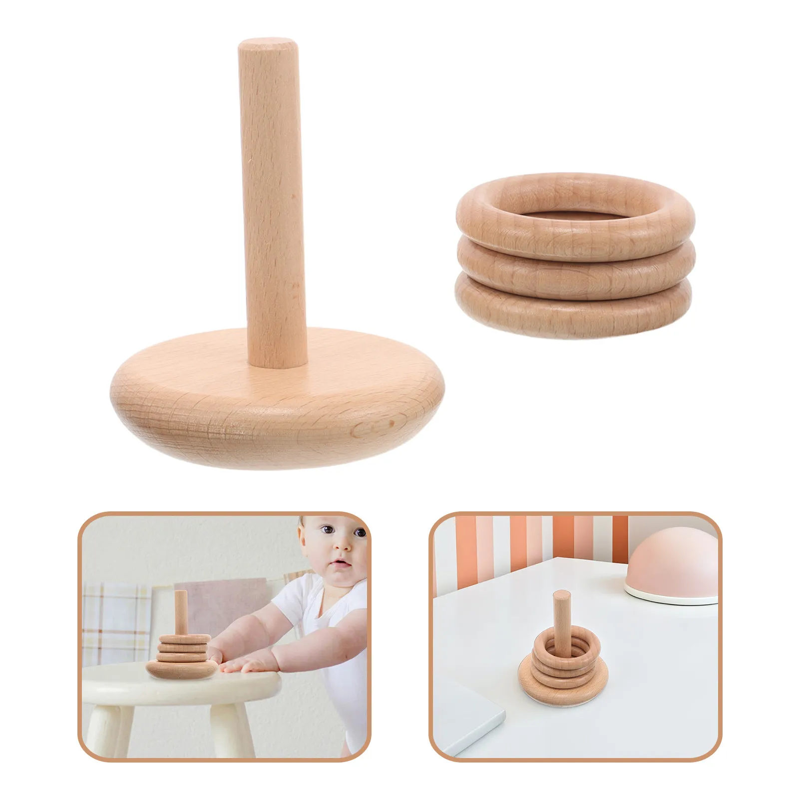 1 Set Wooden Stacking Natural Beech Wood Baby Ring Stacker Montessori Learning Toddler Game Infant Sensory Skill Builder Kids
1 Set Wooden Stacking Natural Beech Wood Baby Ring Stacker Montessori Learning Toddler Game Infant Sensory Skill Builder Kids