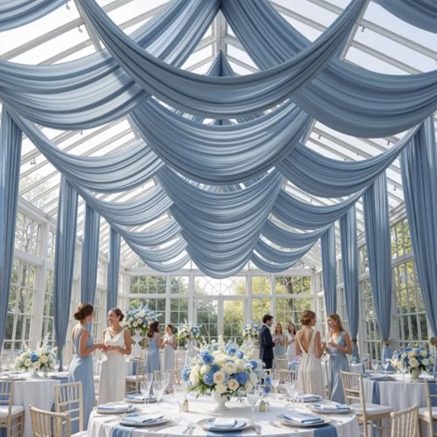 Halloween Party Ceiling Drapes Dusty Blue 10 Panels 5ftx30ft Thick Polyester Wrinkle-Free Extra Long Stage Swag Decor for Birth
Halloween Party Ceiling Drapes Dusty Blue 10 Panels 5ftx30ft Thick Polyester Wrinkle-Free Extra Long Stage Swag Decor for Birth