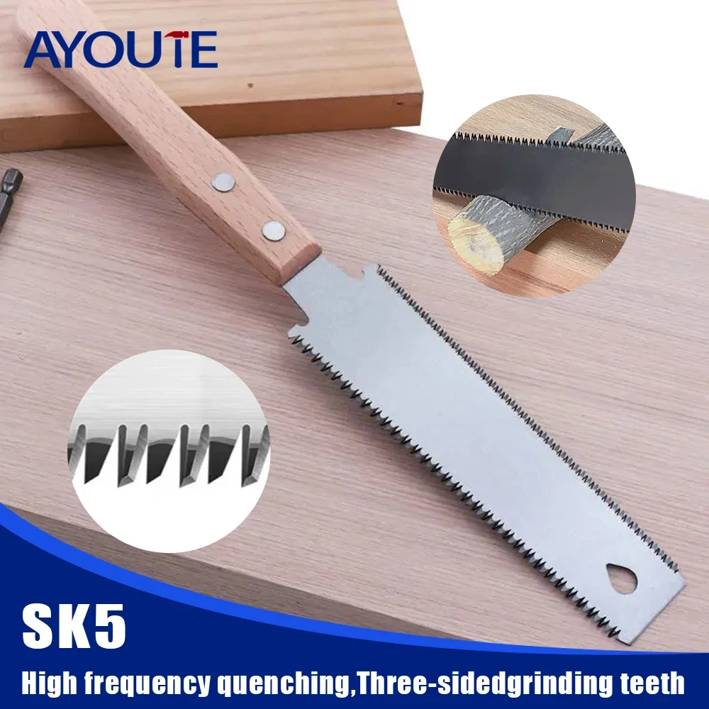 Small Woodworking Hand Saw, 6 in Flexible Blade Double Edge TPI 17/11 Pull Saw for Craft DIY Wood Handle Garden Trim Sharp Tools
Small Woodworking Hand Saw, 6 in Flexible Blade Double Edge TPI 17/11 Pull Saw for Craft DIY Wood Handle Garden Trim Sharp Tools