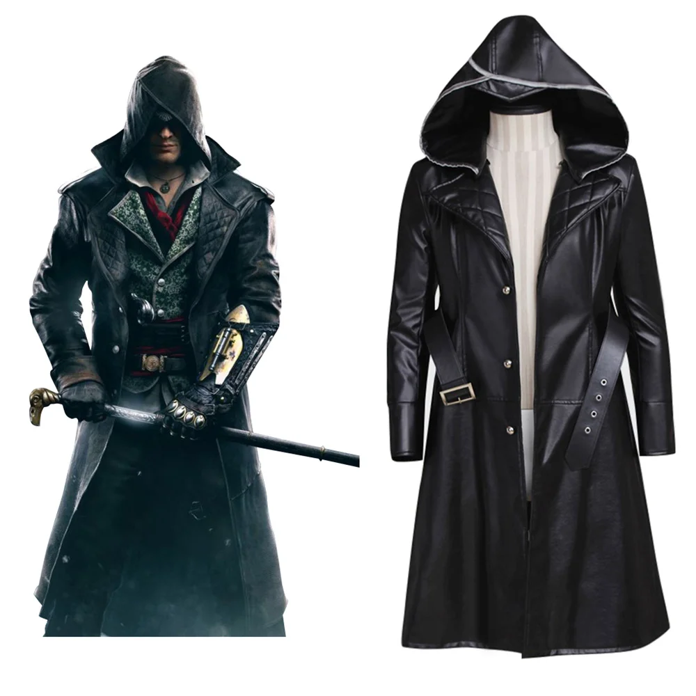 Game Syndicate Cosplay Costume Jacob Black Leather Coat Halloween Party Carnival Outfits
Game Syndicate Cosplay Costume Jacob Black Leather Coat Halloween Party Carnival Outfits