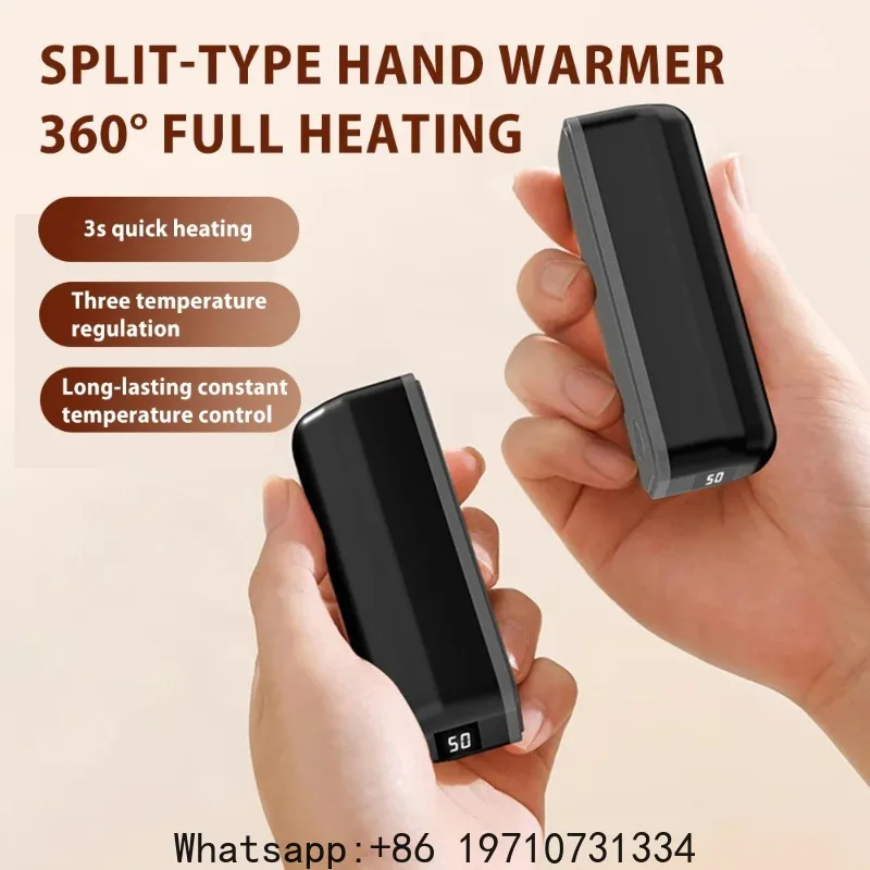 5V Hand Warmer 5200mAh Large-Capacity Magnetic Split-Type Student Dormitory Electric Hand Warmer Portable Camping Hunting Heater
5V Hand Warmer 5200mAh Large-Capacity Magnetic Split-Type Student Dormitory Electric Hand Warmer Portable Camping Hunting Heater