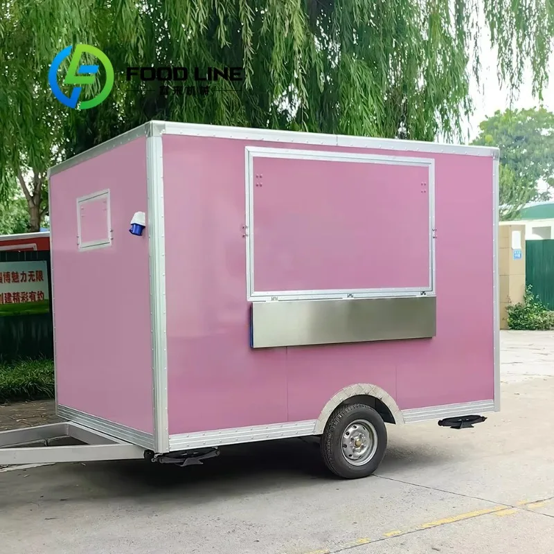 Полностью кухонная тележка для пива для хот-догов, розовая уличная современная тележка для еды, прицеп с окном
Полностью кухонная тележка для пива для хот-догов, розовая уличная современная тележка для еды, прицеп с окном