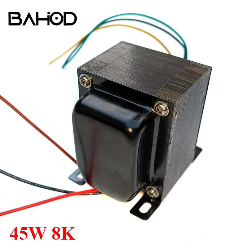BAHOD 1 шт. 45 Вт 8K двухтактный выходной трансформатор для лампового усилителя 6P14
BAHOD 1 шт. 45 Вт 8K двухтактный выходной трансформатор для лампового усилителя 6P14