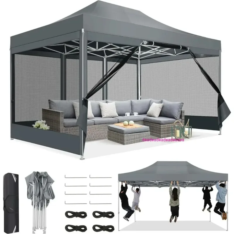 Canopy Tent 10x15 Heavy-Duty, Pop-Up Gazebo with Mosquito Netting, Waterproof Canopy with Sidewalls, Party Tent with Carry Bag 
Canopy Tent 10x15 Heavy-Duty, Pop-Up Gazebo with Mosquito Netting, Waterproof Canopy with Sidewalls, Party Tent with Carry Bag