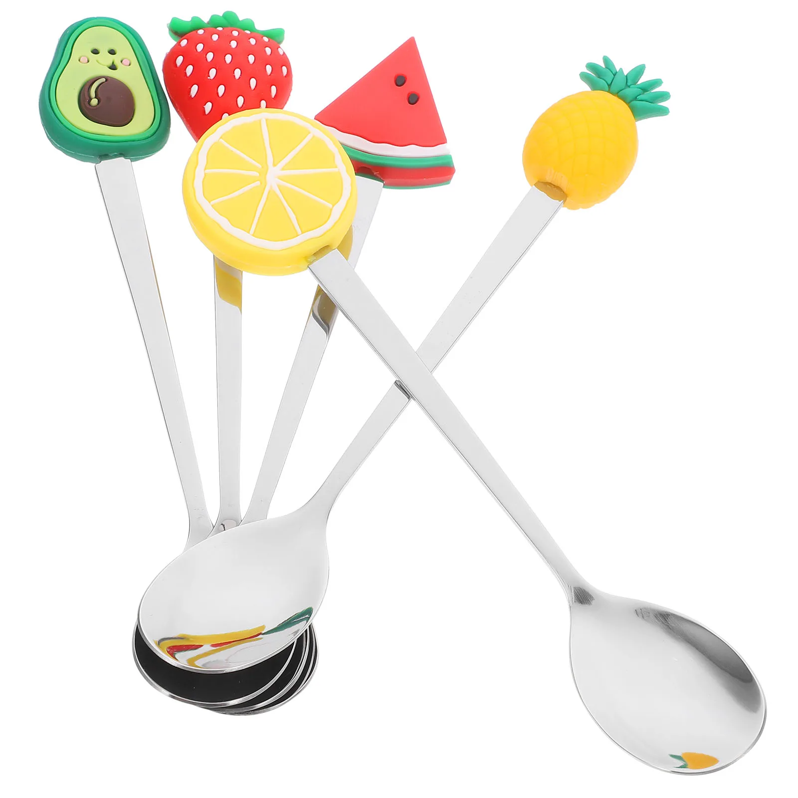 5 Pcs Fruit Spoon Garnish Cute Spoons Small Mini Round Tea Ice Cream Stainless Steel
5 Pcs Fruit Spoon Garnish Cute Spoons Small Mini Round Tea Ice Cream Stainless Steel