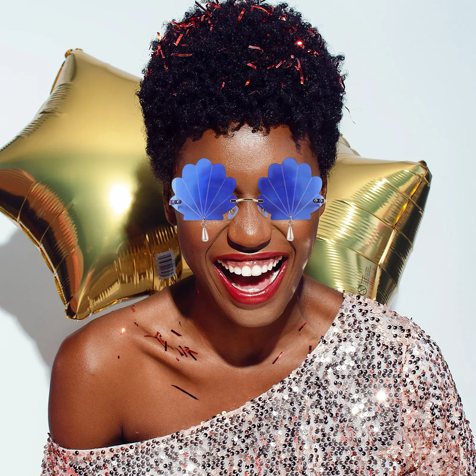 Солнцезащитные очки с подвеской в виде ракушки в морском стиле для женщин, легкие, без оправы, с защитой от УФ-излучения UV400, стильные, для пляжных вечеринок, выпускных и фестивалей
Солнцезащитные очки с подвеской в виде ракушки в морском стиле для женщин, легкие, без оправы, с защитой от УФ-излучения UV400, стильные, для пляжных вечеринок, выпускных и фестивалей