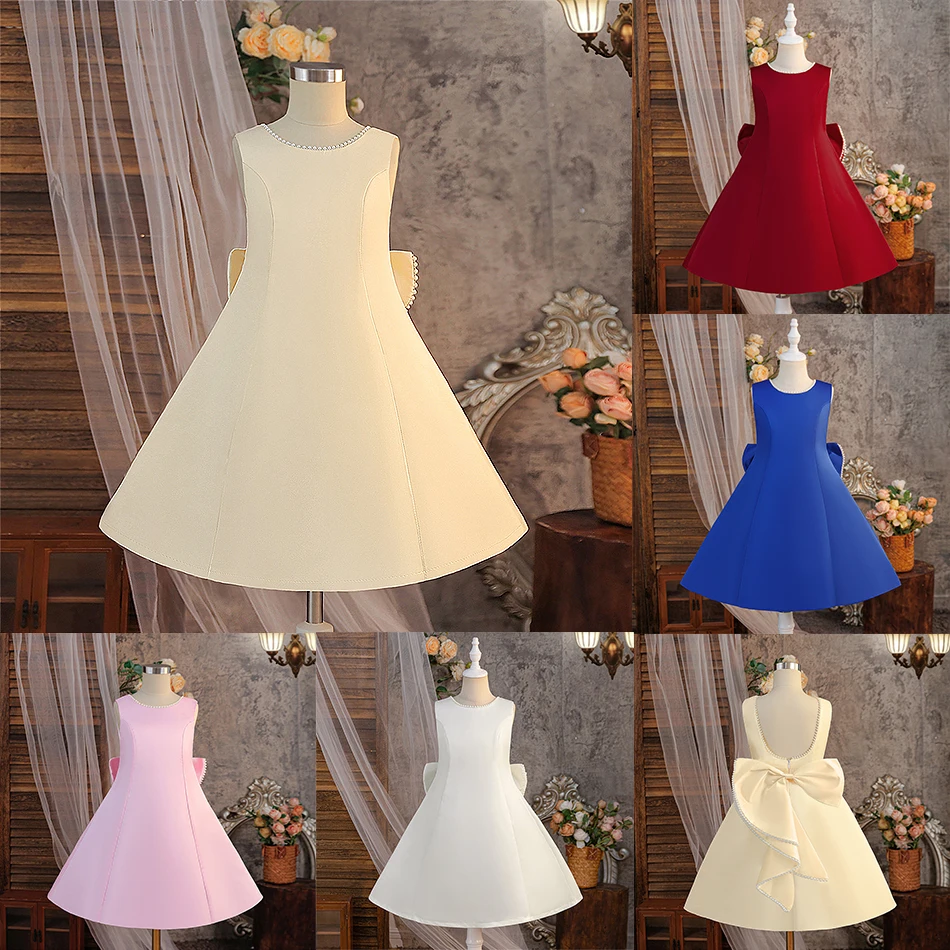 Детское вечернее платье принцессы без спинки с бантом, однотонное, без рукавов, с жемчугом, для девочек, для дня рождения, выступлений и праздников
Детское вечернее платье принцессы без спинки с бантом, однотонное, без рукавов, с жемчугом, для девочек, для дня рождения, выступлений и праздников