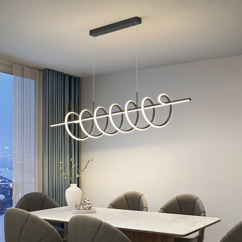 Modern Chandeliers Spiral Pendant Light Villa Living Dining Room LED Ceiling Chandelier Indoor Lighting Decoration Fixture Lamps
Modern Chandeliers Spiral Pendant Light Villa Living Dining Room LED Ceiling Chandelier Indoor Lighting Decoration Fixture Lamps