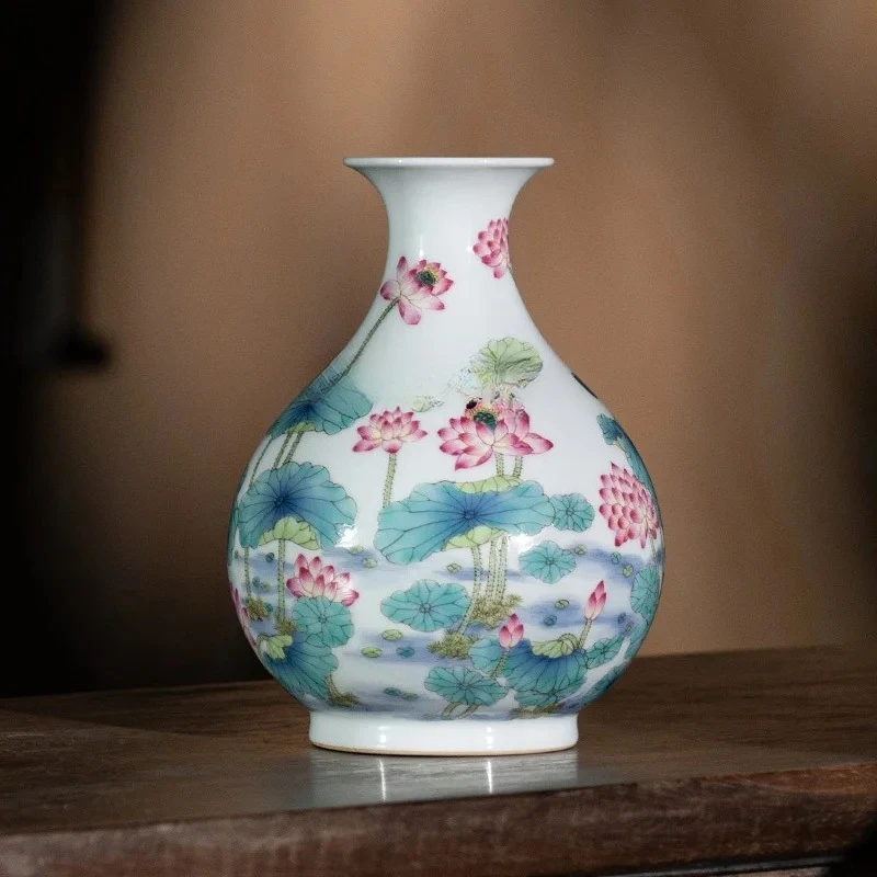 Pastel lotus pot spring bottle ceramic flower arrangement home bogu frame ornament
Pastel lotus pot spring bottle ceramic flower arrangement home bogu frame ornament