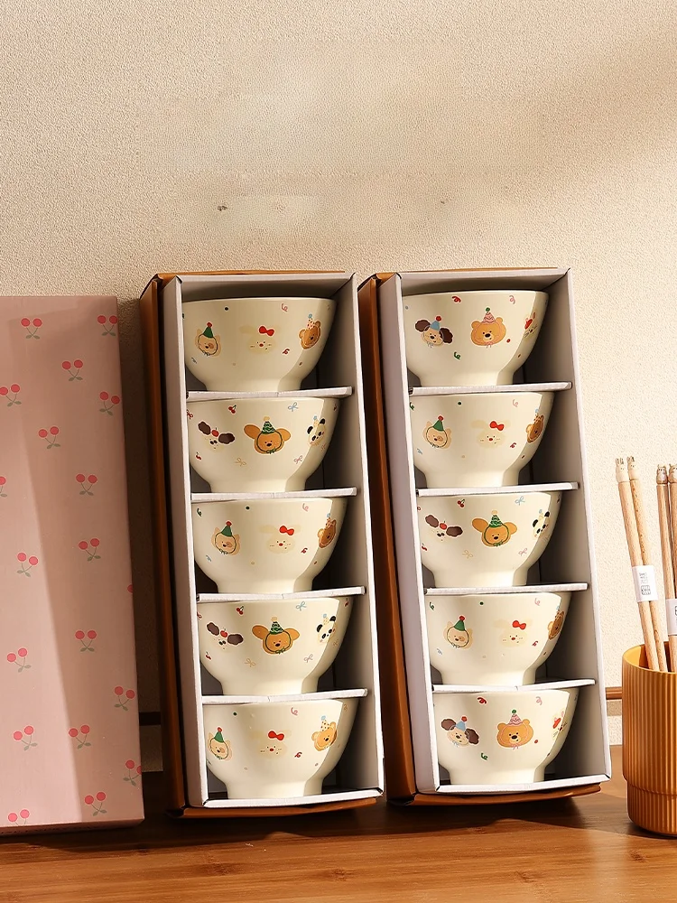 Ele Cerc Rice Bowl Fruit Salad Small Bowl High Aesthetic Value Home Use New 2025 Sli Korean Cartoon Pattern
Ele Cerc Rice Bowl Fruit Salad Small Bowl High Aesthetic Value Home Use New 2025 Sli Korean Cartoon Pattern