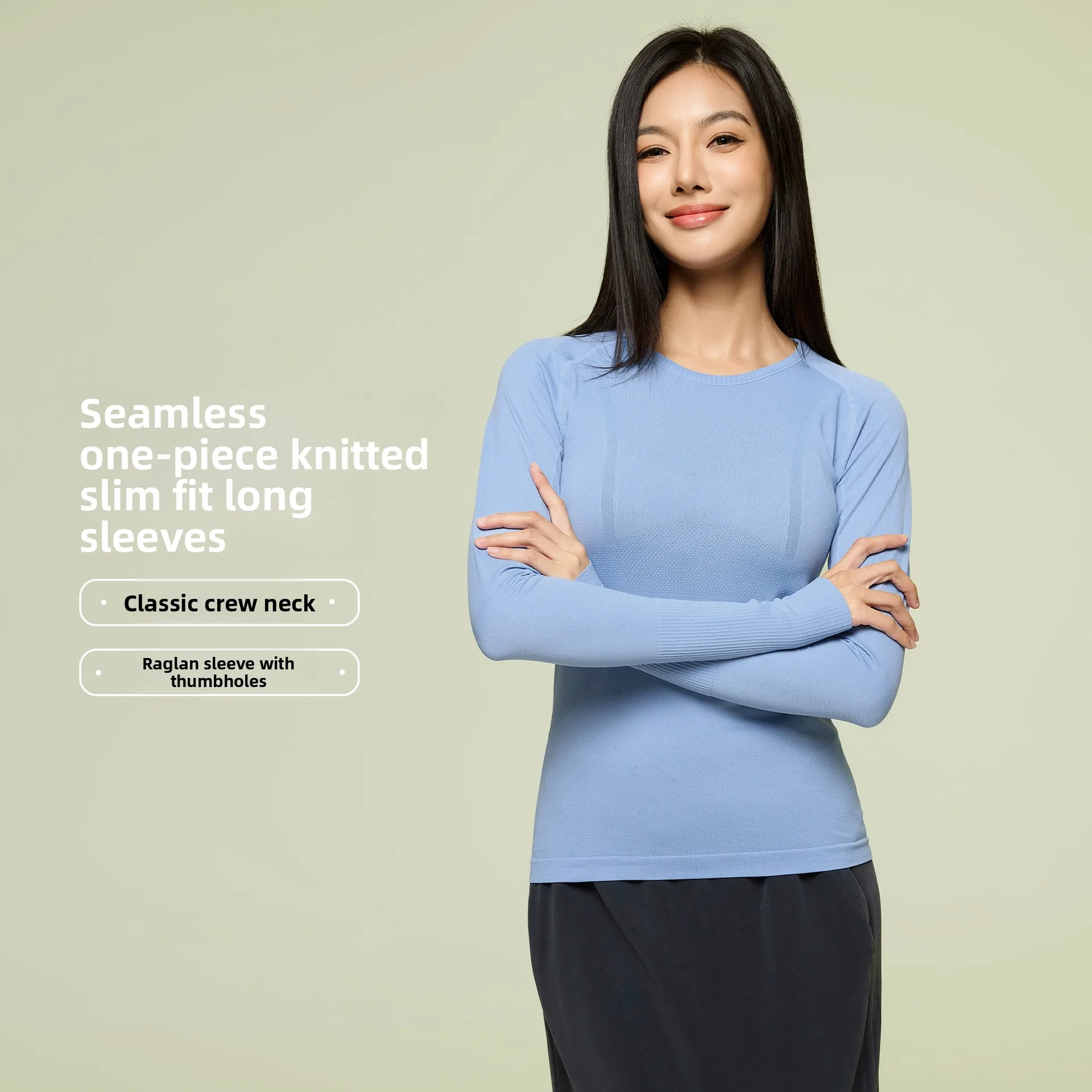 New Comfortable Breathable Yoga Wear Long Sleeve Women's Seamless One-Piece Knit Crew Neck Sports T-Shirt
New Comfortable Breathable Yoga Wear Long Sleeve Women's Seamless One-Piece Knit Crew Neck Sports T-Shirt