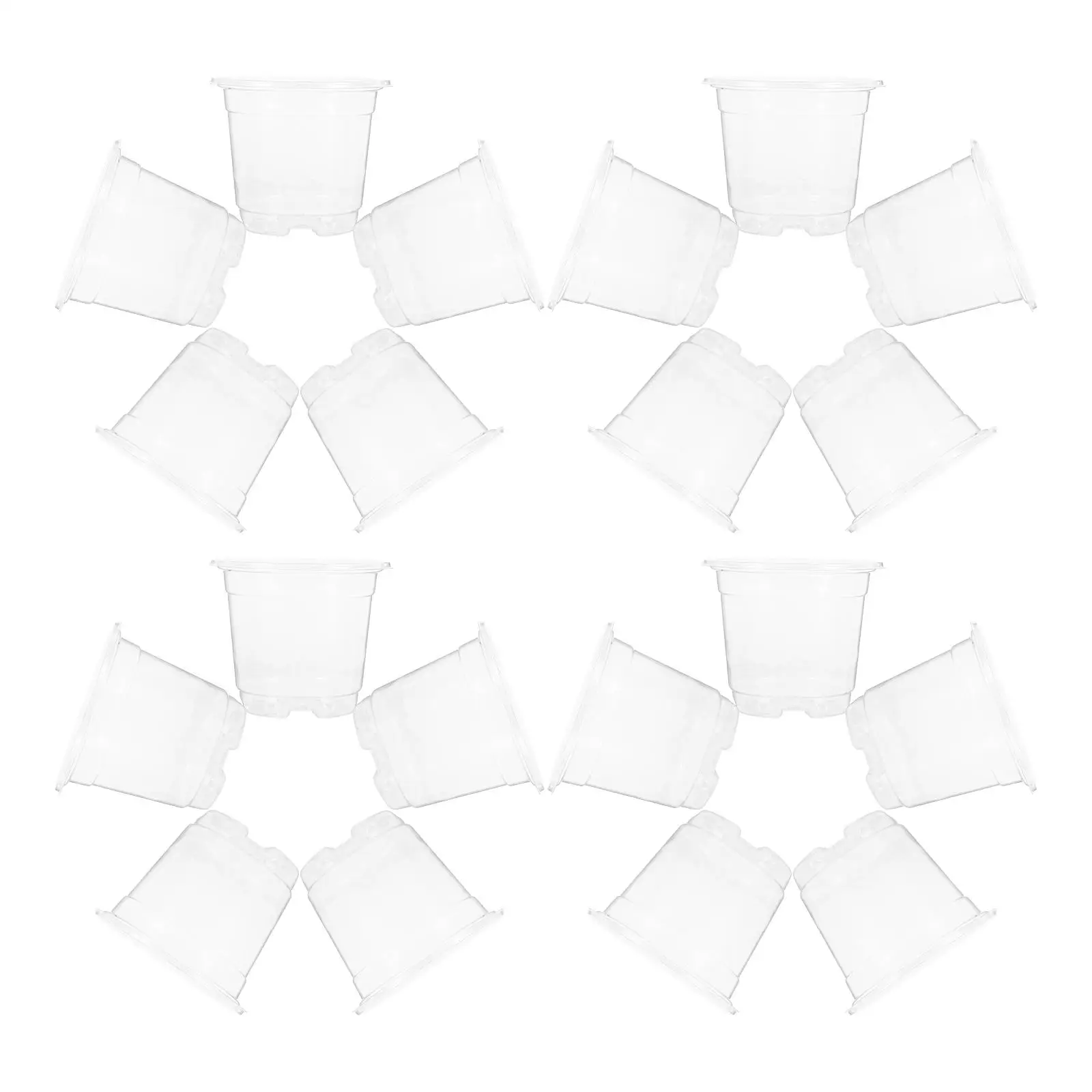 20 Pcs Nursery Cup Flower Pots Outdoor Indoor Plant Plastic Planter The Pet Gardening for Plants
20 Pcs Nursery Cup Flower Pots Outdoor Indoor Plant Plastic Planter The Pet Gardening for Plants