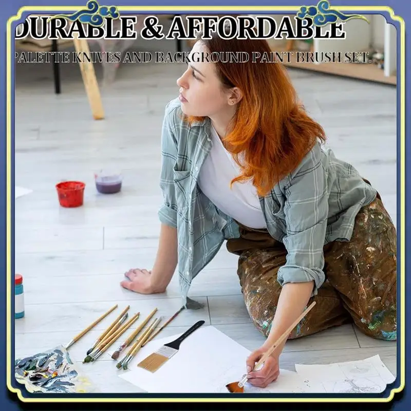 Latest Painting Knife Set, Fan Paint Brushes Stainless Steel Artist Palette Knife For Canvas Acrylic Oil Painting Supplies
Latest Painting Knife Set, Fan Paint Brushes Stainless Steel Artist Palette Knife For Canvas Acrylic Oil Painting Supplies
