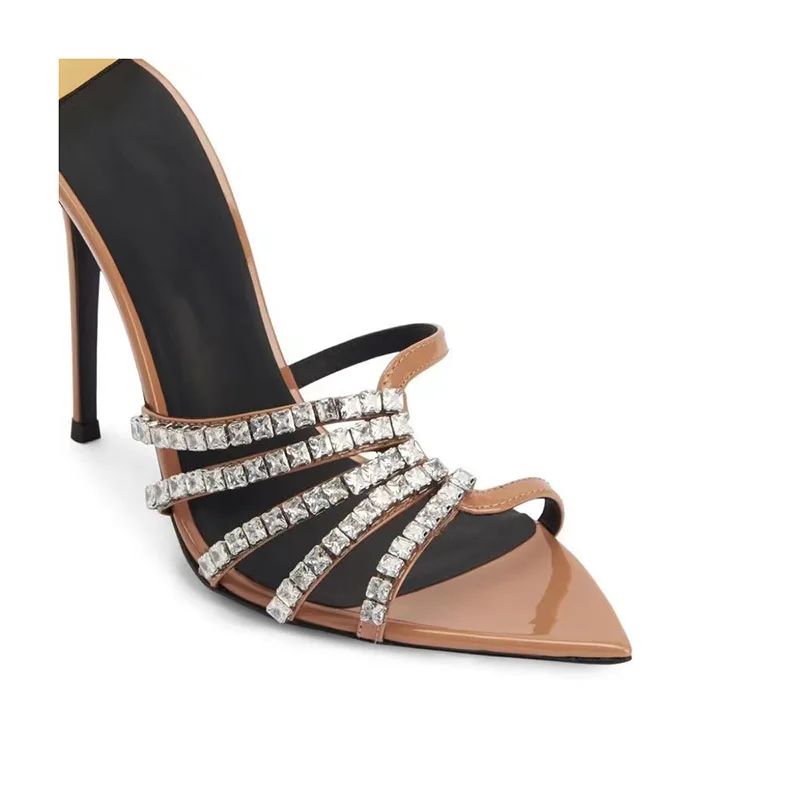 Hollow Crystal Irregular Luxury Woman Design Heels Super Pointed Slingback Sandal Rhinestones Bling Sequin Sexy Dress Party Shoe
Hollow Crystal Irregular Luxury Woman Design Heels Super Pointed Slingback Sandal Rhinestones Bling Sequin Sexy Dress Party Shoe