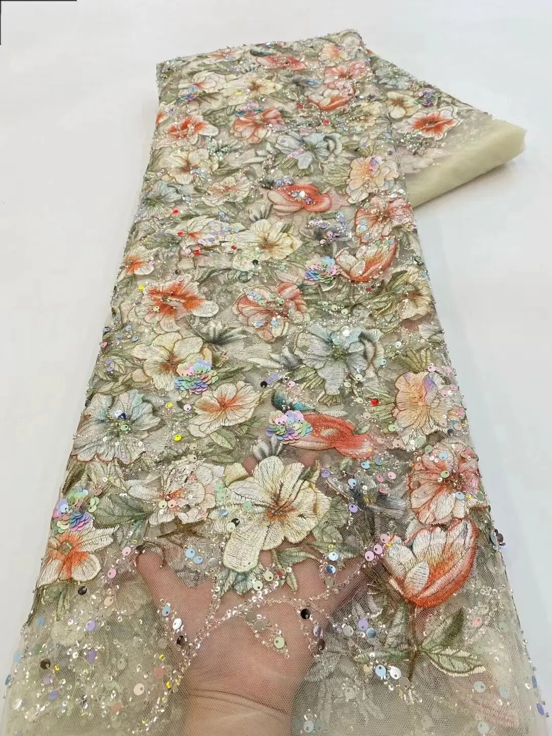 African Lace Fabric Beautiful Design J-1306373 Lace Fabric French Net Tulle beads Lace Fabric Nigerian Sequins Lace For Dress
African Lace Fabric Beautiful Design J-1306373 Lace Fabric French Net Tulle beads Lace Fabric Nigerian Sequins Lace For Dress