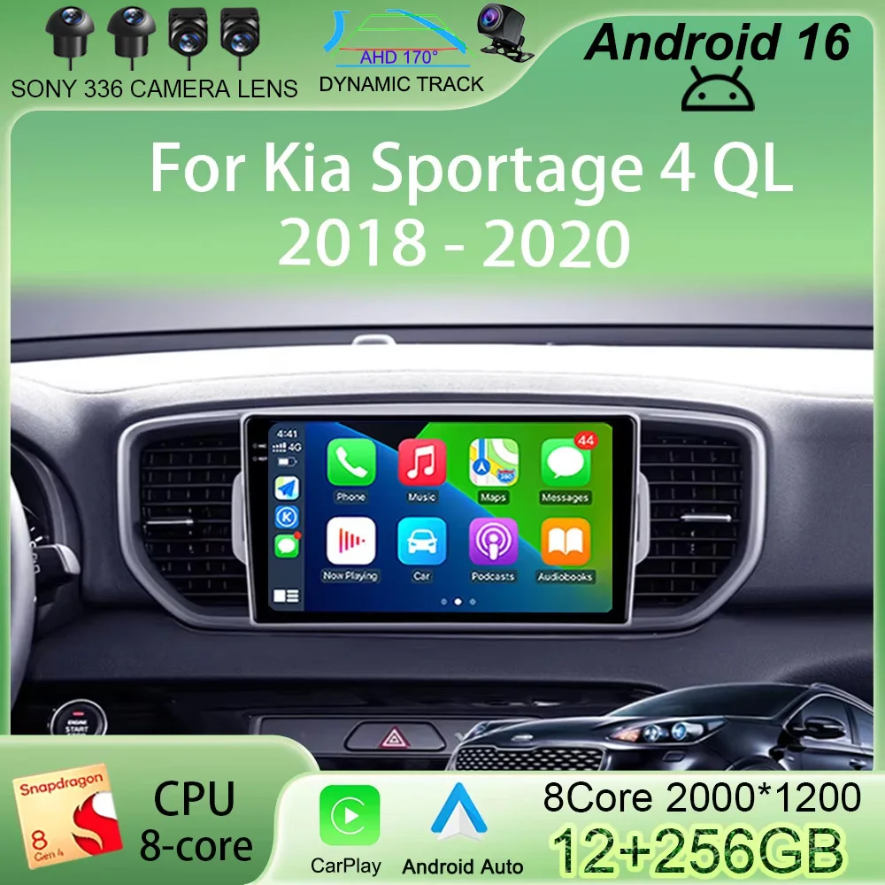 Автомагнитола Android 16 с CarPlay и QLED для Kia Sportage 4 QL 2018-2020: Мультимедийный видеоплеер, навигация, стереосистема, Wi-Fi+4G, Bluetooth
Автомагнитола Android 16 с CarPlay и QLED для Kia Sportage 4 QL 2018-2020: Мультимедийный видеоплеер, навигация, стереосистема, Wi-Fi+4G, Bluetooth