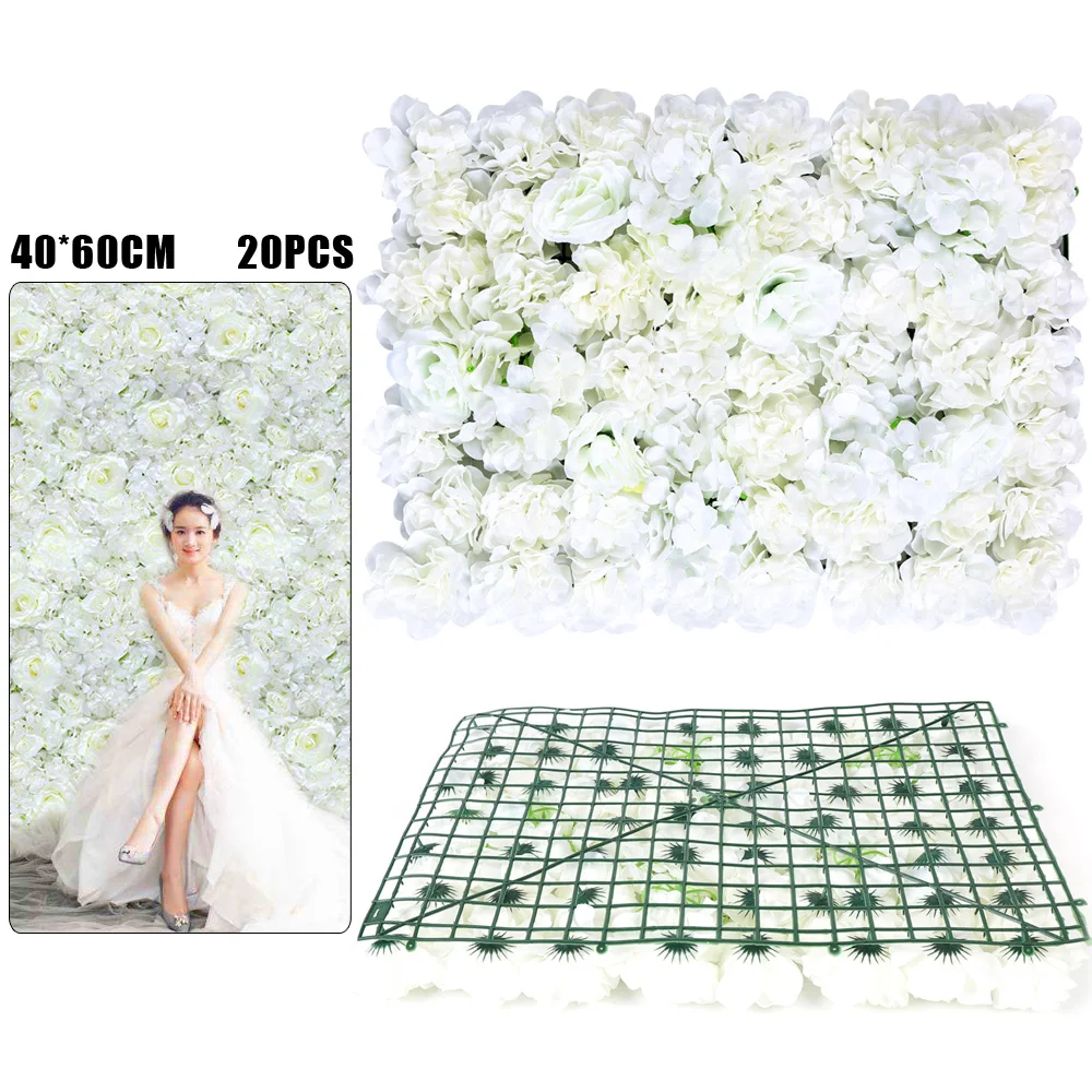 20PCS 60*40cm Wedding Artificial Flower Wall Flower Wall Panel Stage Party Background Decoration
20PCS 60*40cm Wedding Artificial Flower Wall Flower Wall Panel Stage Party Background Decoration