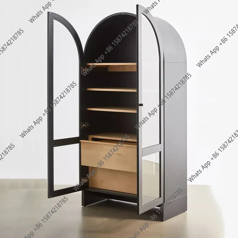 Rt French Side Cabinet, Arched Glass Door, Locker, American Wine Cabinet, Nordic Custom Furniture
Rt French Side Cabinet, Arched Glass Door, Locker, American Wine Cabinet, Nordic Custom Furniture