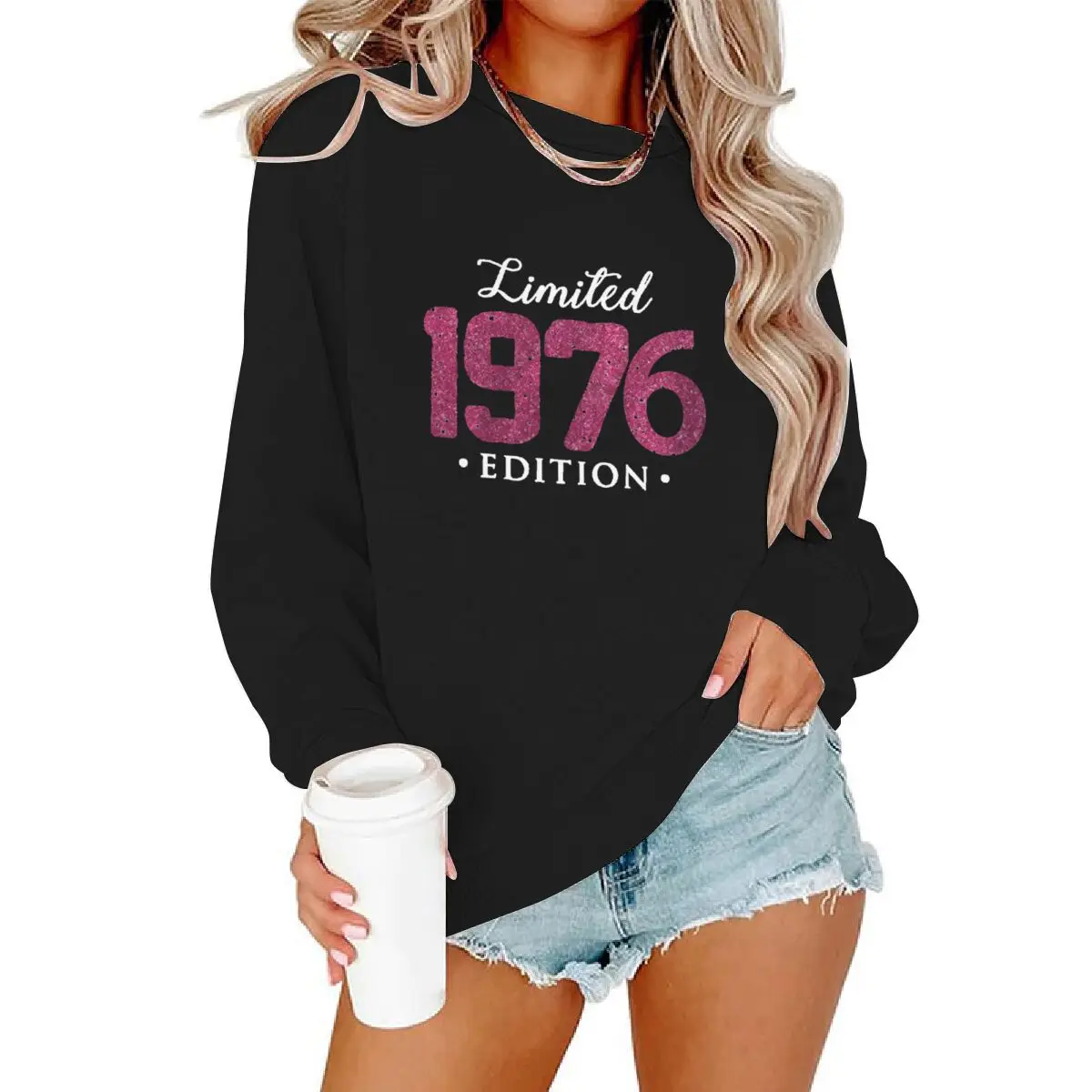 50th Birthday Gift Graphic Sweatshirts for Women Made In 1976 Clothes Ladies 1976 Limited Edition Classic Sweater
50th Birthday Gift Graphic Sweatshirts for Women Made In 1976 Clothes Ladies 1976 Limited Edition Classic Sweater