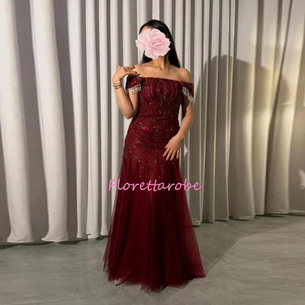 Luxury Beaded Off Shoulder Mermaid Evening Dress Wedding Party Gowns For Women Prom Dresses Customized
Luxury Beaded Off Shoulder Mermaid Evening Dress Wedding Party Gowns For Women Prom Dresses Customized