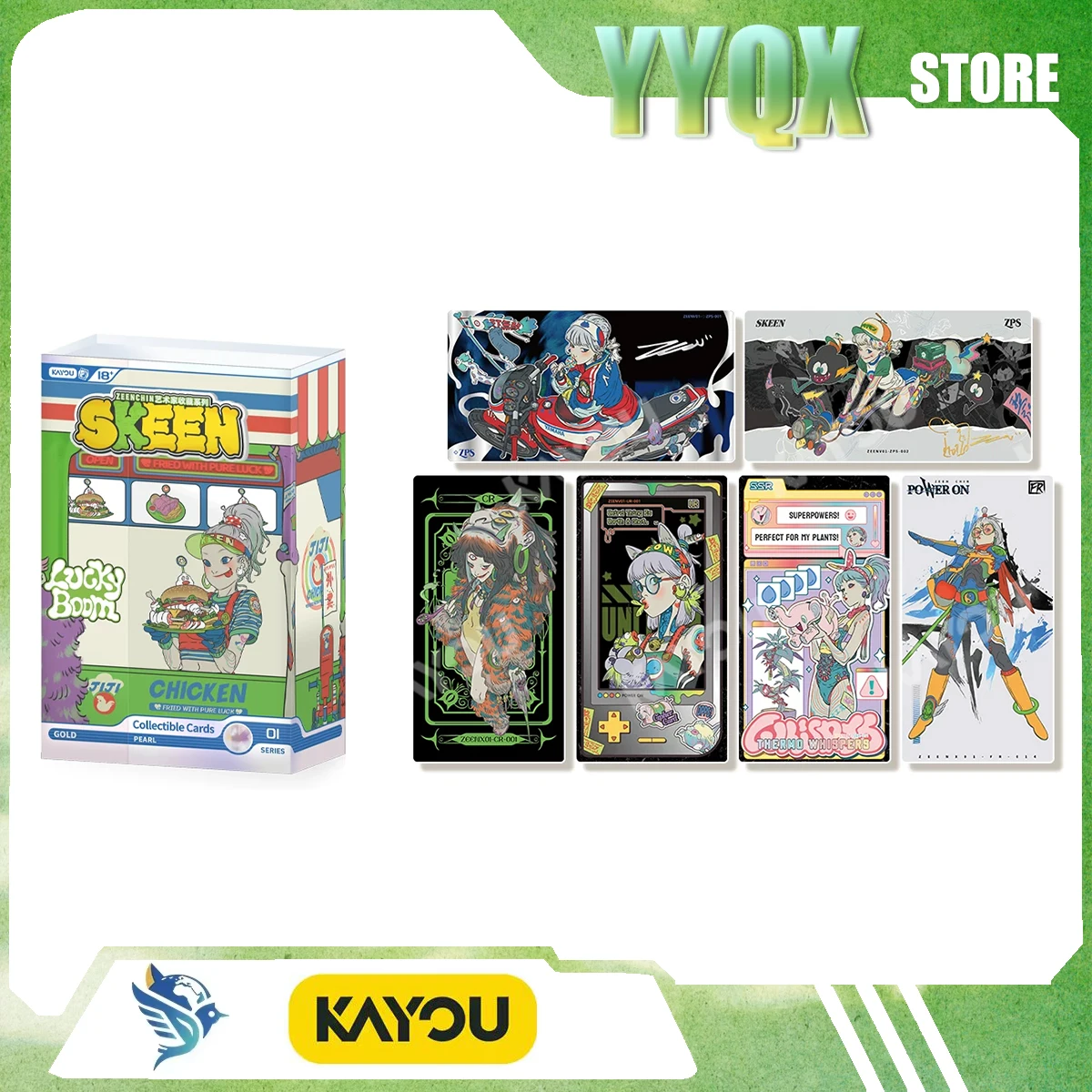 KAYOU 2026 New SKEEN ZEENCHIN Collectible Cards Ornament Toy Art Periphery Gift Cartoon Anime Surprise Rare Commemorate Like
KAYOU 2026 New SKEEN ZEENCHIN Collectible Cards Ornament Toy Art Periphery Gift Cartoon Anime Surprise Rare Commemorate Like