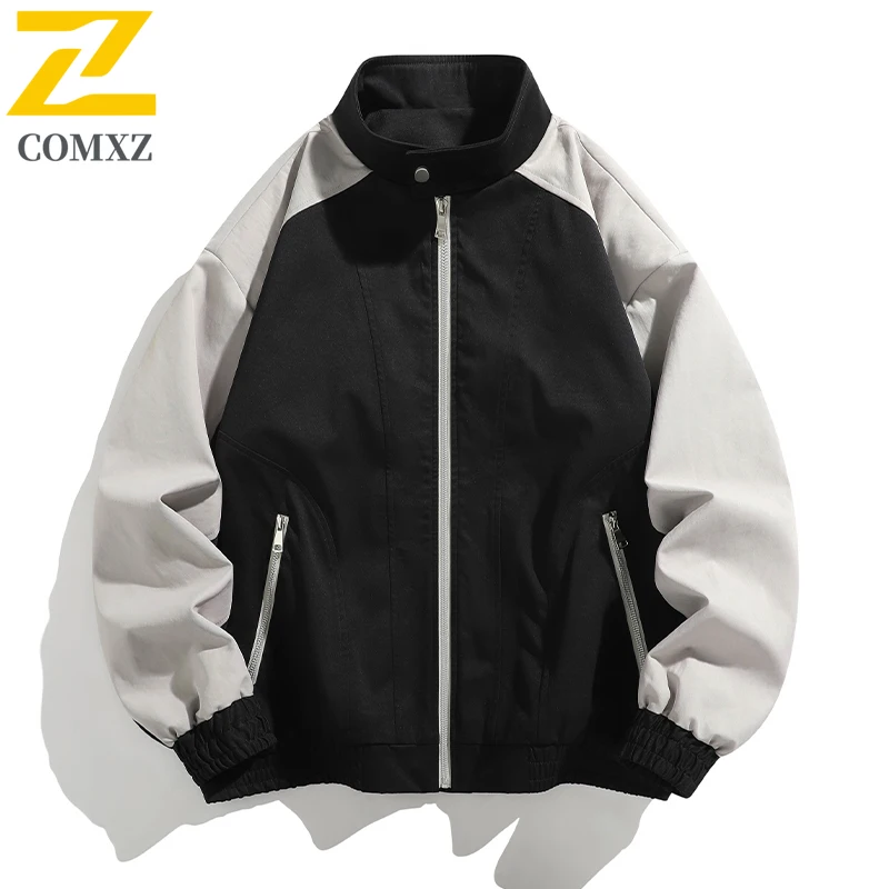 Simple Style Men's Jacket Comfortable Breathable Fashionable Color Blocked Versatile Jacket Street Travel Stand Up Collar Jacket
Simple Style Men's Jacket Comfortable Breathable Fashionable Color Blocked Versatile Jacket Street Travel Stand Up Collar Jacket