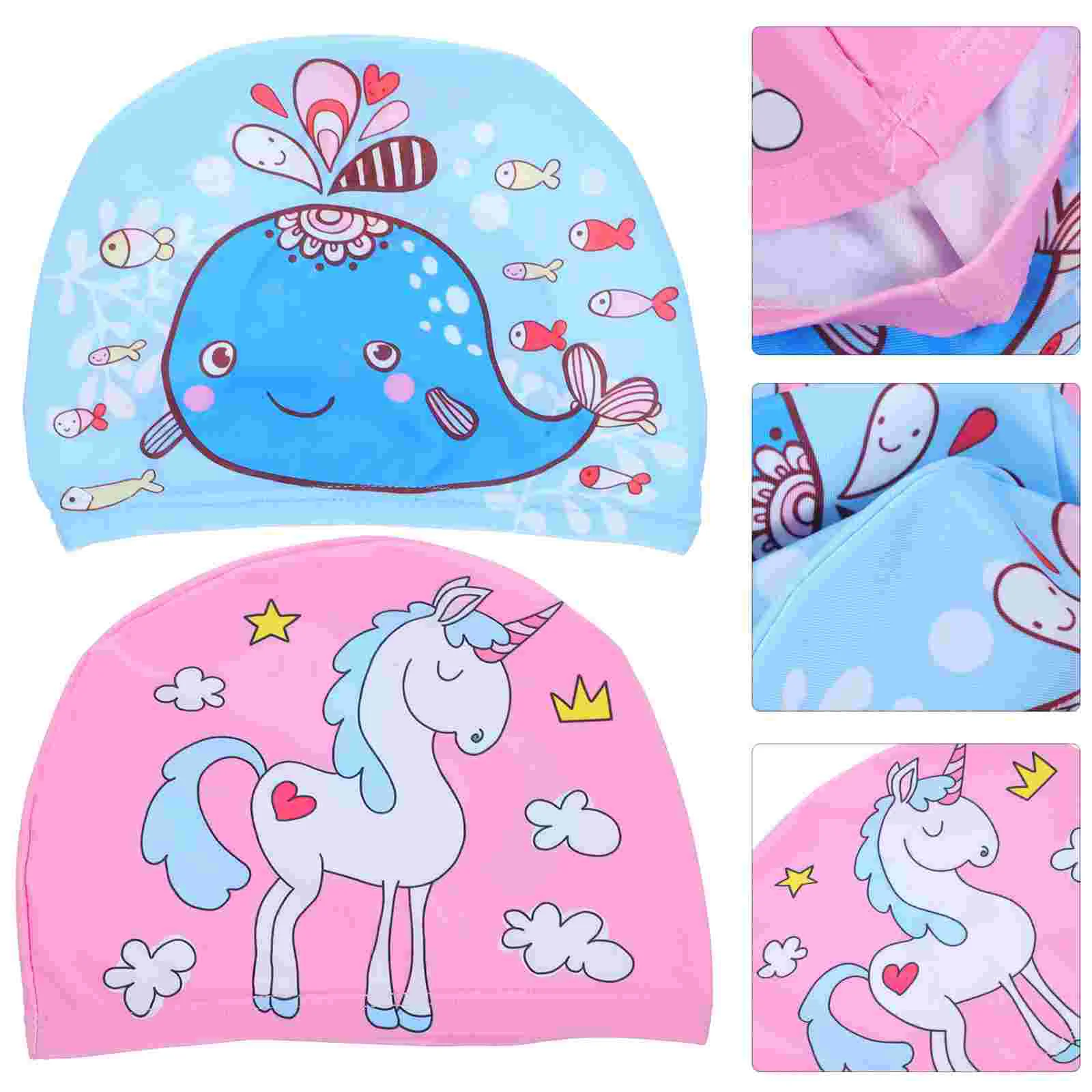 2 Pcs Children's Swimming Cap Cartoon Hats for Long Hair Women Caps Floral Kids
2 Pcs Children's Swimming Cap Cartoon Hats for Long Hair Women Caps Floral Kids