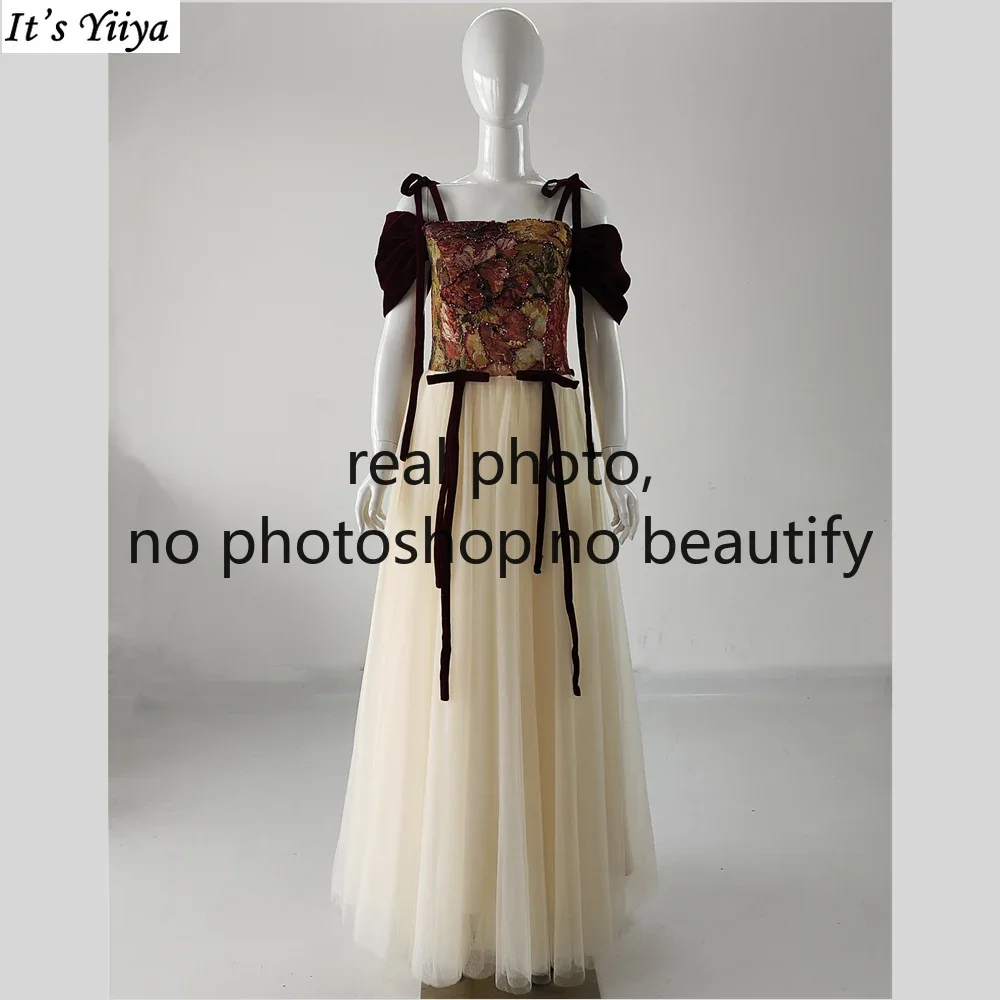It's Yiiya Customized Real Photo Evening Dress Champagne Tulle Off the Shoulder Floor-Length A-Line Plus size Party Formal Gowns
It's Yiiya Customized Real Photo Evening Dress Champagne Tulle Off the Shoulder Floor-Length A-Line Plus size Party Formal Gowns