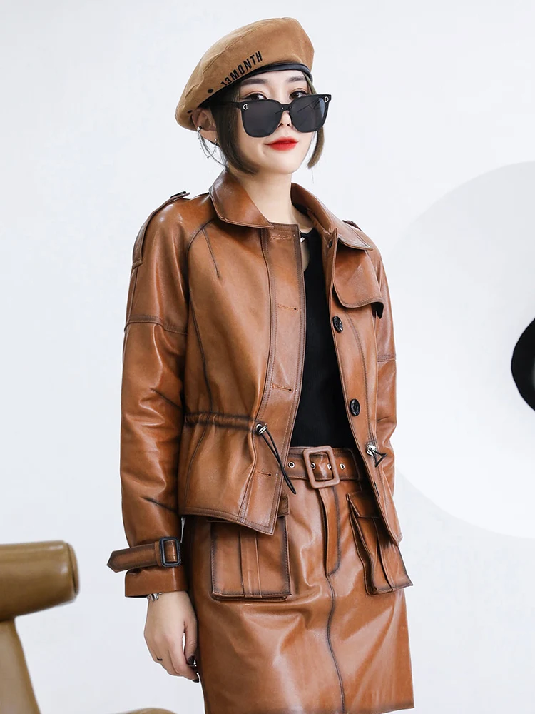 2024, весенняя новая женская куртка высокого качества из натуральной кожи, винтажная мотоциклетная куртка из овчины
2024, весенняя новая женская куртка высокого качества из натуральной кожи, винтажная мотоциклетная куртка из овчины