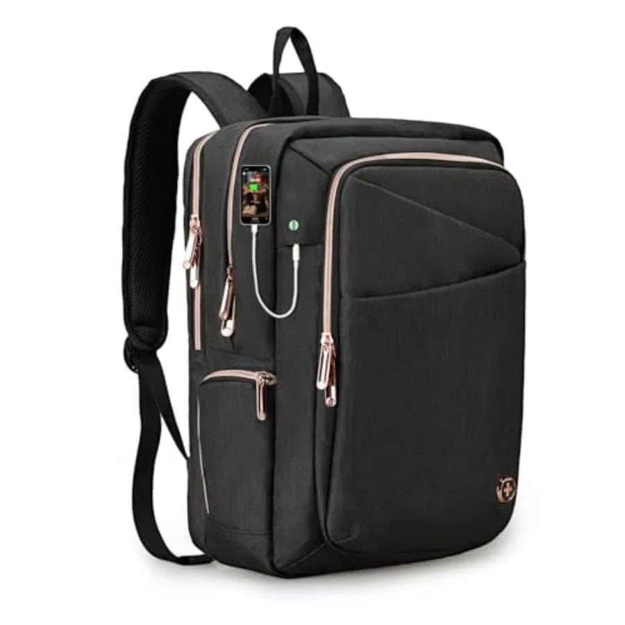Design Laptop Backpack for Women, With USB Charging Port Computer Work Backpack, Fits 15.6 Inch Laptop Travel Casual Backpack,
Design Laptop Backpack for Women, With USB Charging Port Computer Work Backpack, Fits 15.6 Inch Laptop Travel Casual Backpack,