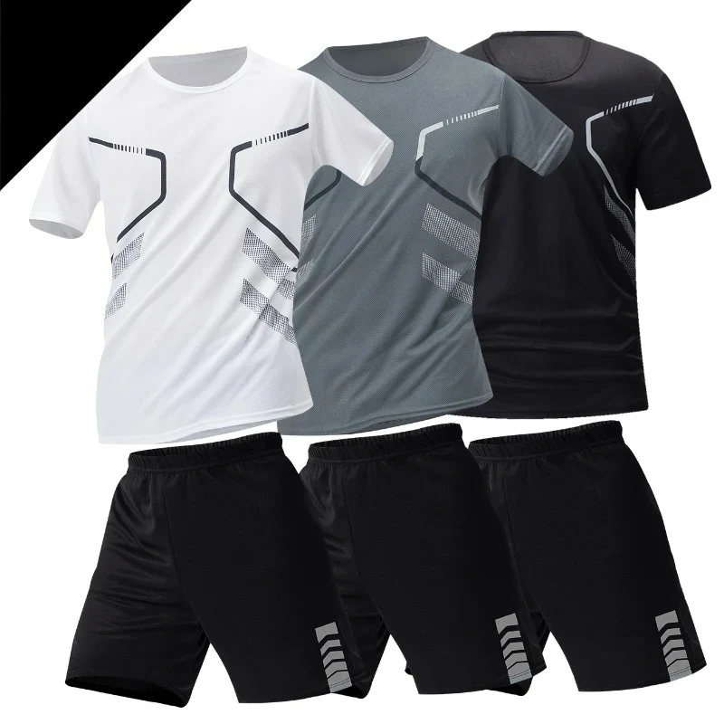 2 Pcs Plus Size Men's Quick-drying Short-sleeved Shorts Suit Men's Leisure Sports Running Fitness T-shirt Joker Shorts Teen 2026
2 Pcs Plus Size Men's Quick-drying Short-sleeved Shorts Suit Men's Leisure Sports Running Fitness T-shirt Joker Shorts Teen 2026