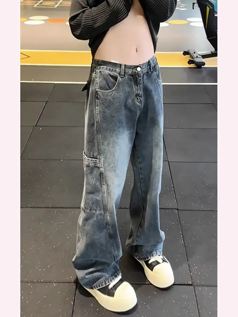 American High Street Vibe Men's Workwear Jeans Spring Autumn Clean Fit Large ket Straight Leg Micro Flare Pants
American High Street Vibe Men's Workwear Jeans Spring Autumn Clean Fit Large ket Straight Leg Micro Flare Pants