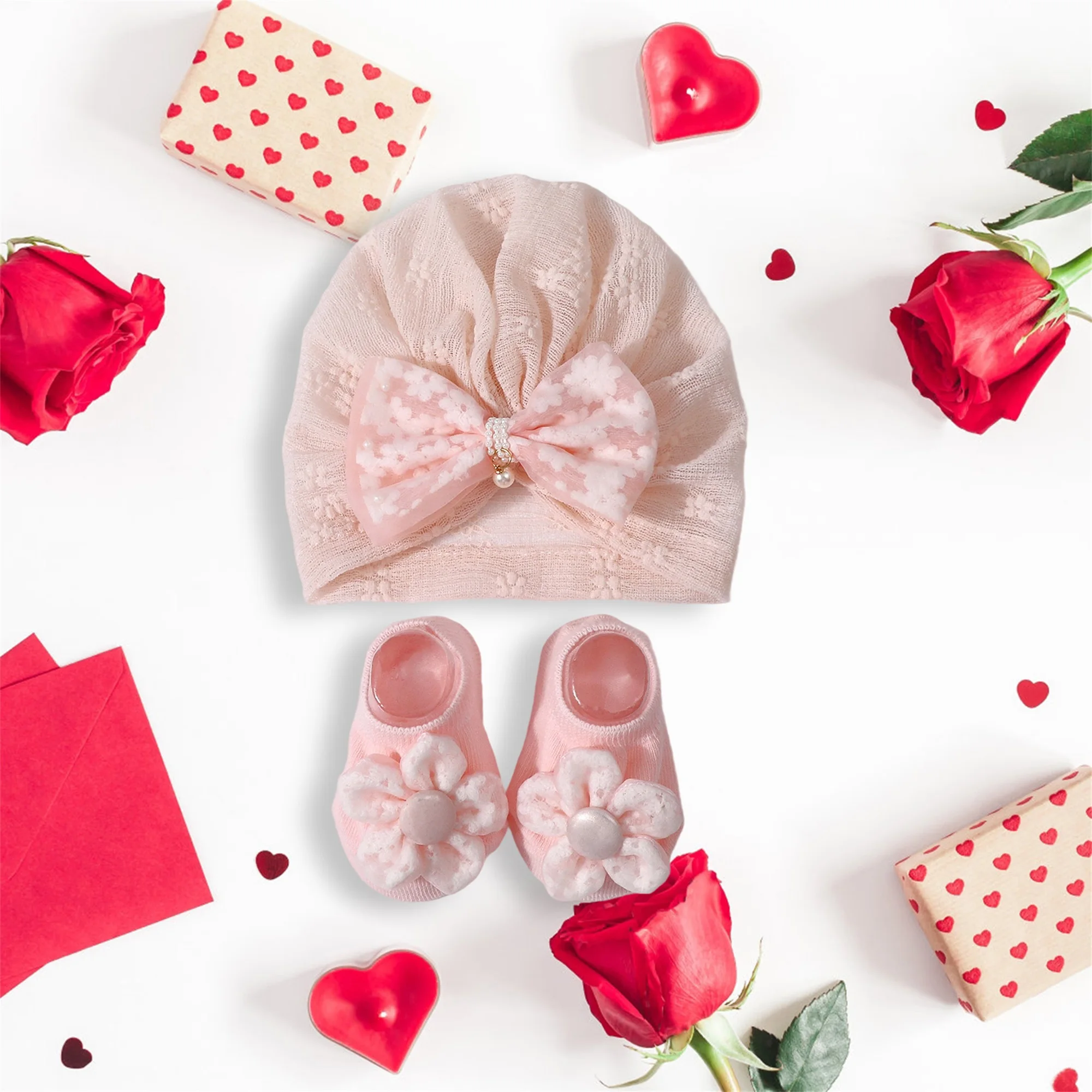 Adorable Baby Girl Headband and Booties Set with Delicate Lace Bow and Floral Design for Newborn Infant Girls
Adorable Baby Girl Headband and Booties Set with Delicate Lace Bow and Floral Design for Newborn Infant Girls