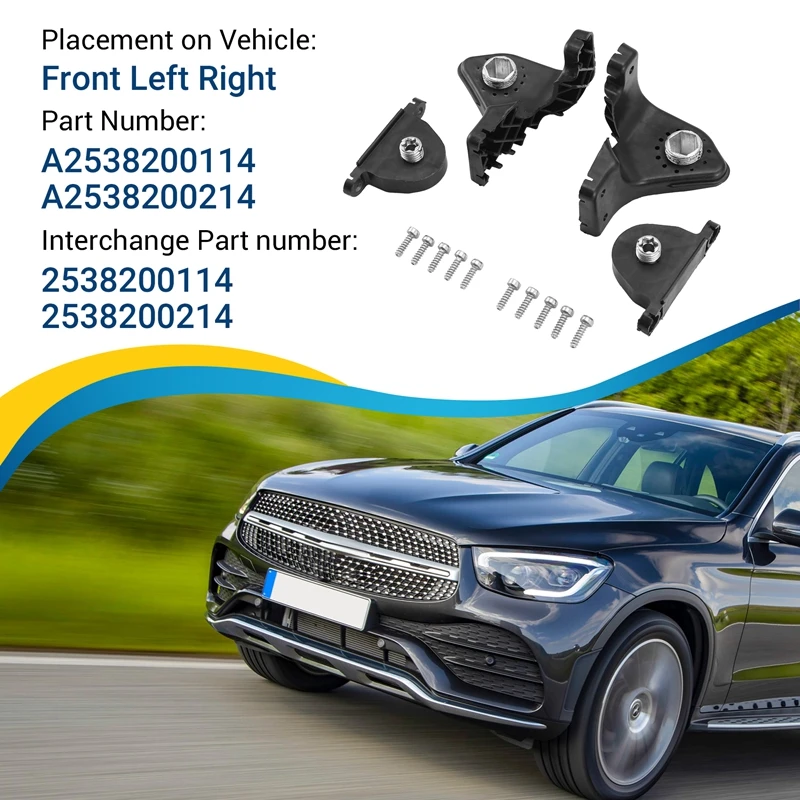 Комплект кронштейнов для передних фар Mercedes-Benz GLC-Class X253 2015-2019 A2538200114 2538200214, 1 пара
Комплект кронштейнов для передних фар Mercedes-Benz GLC-Class X253 2015-2019 A2538200114 2538200214, 1 пара