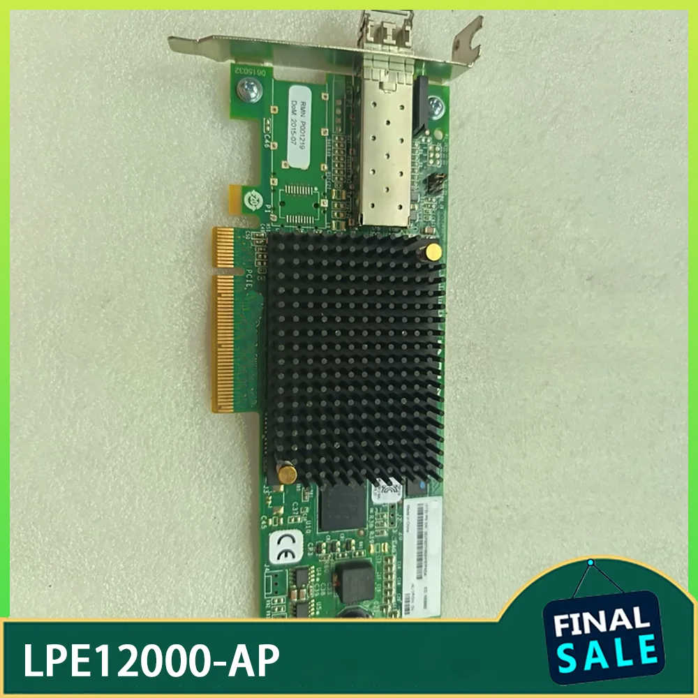 Single-port fiber 8Gb HBA card LPE12000-AP
Single-port fiber 8Gb HBA card LPE12000-AP