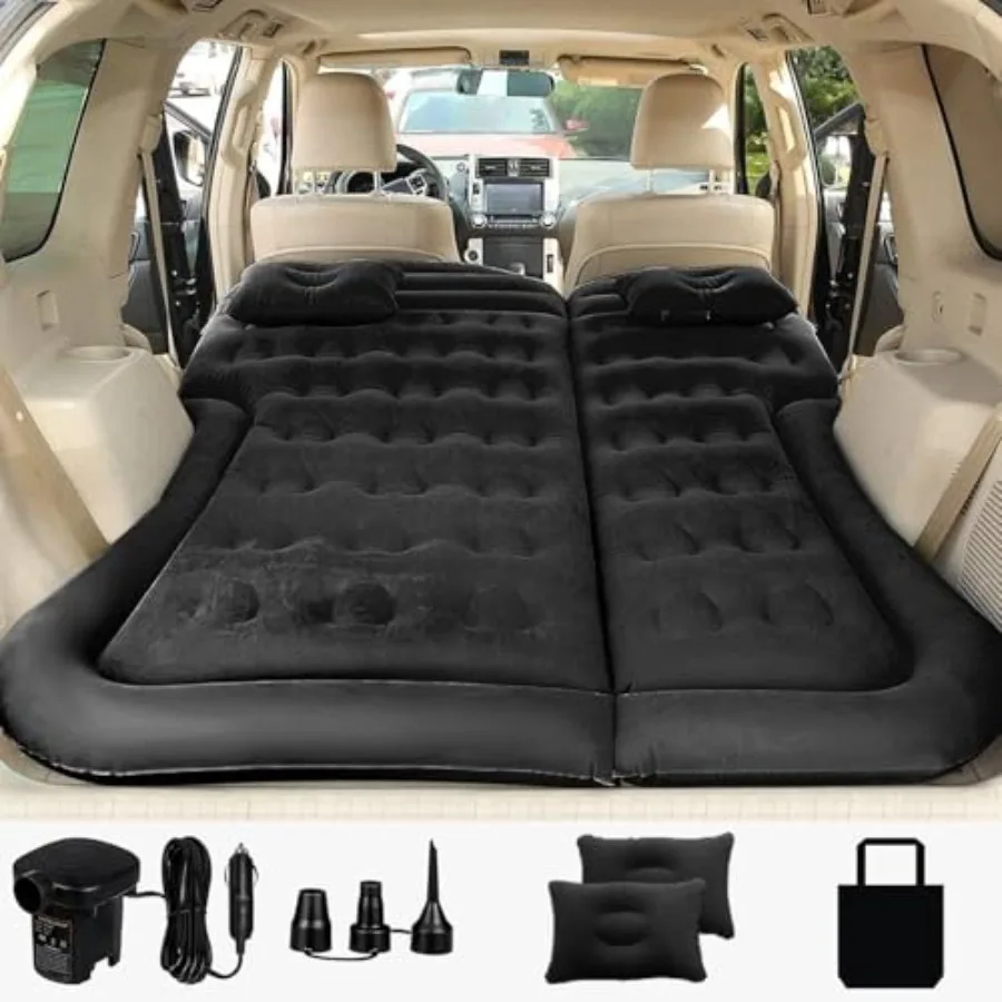 SUV Air Mattress Camping Bed Cushion Pillow Inflatable Thickened Car Air Bed Mattress with Electric Air Pump Portable Sleeping
SUV Air Mattress Camping Bed Cushion Pillow Inflatable Thickened Car Air Bed Mattress with Electric Air Pump Portable Sleeping