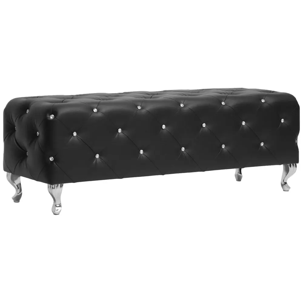 Studio Stella Crystal Tufted Modern Bench, Black
Studio Stella Crystal Tufted Modern Bench, Black