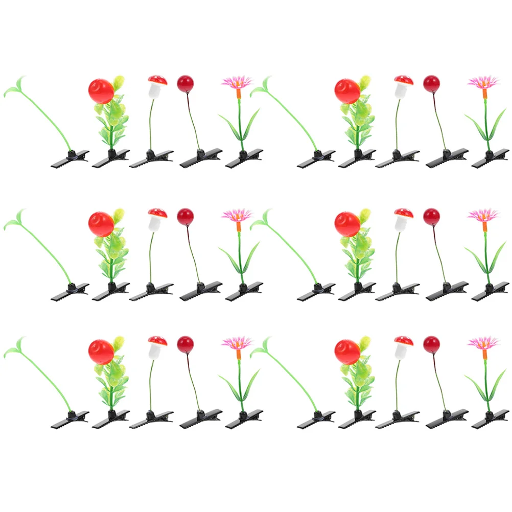 30pcs Hair Clip Simulation Plant Hair Clamp Sprout Grass Flower Hairpin Girl Hair Barrettes Decor Hair Decor Accessory Headdress
30pcs Hair Clip Simulation Plant Hair Clamp Sprout Grass Flower Hairpin Girl Hair Barrettes Decor Hair Decor Accessory Headdress