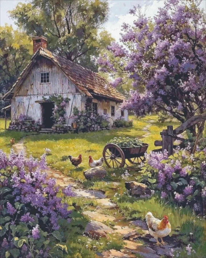 Quality Beautiful Counted Cross Stitch Kits Embroidered Home Decoration 75-cottage courtyard 74-89
Quality Beautiful Counted Cross Stitch Kits Embroidered Home Decoration 75-cottage courtyard 74-89