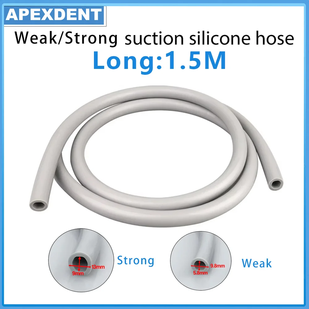 1.5M Dental Weak/Strong Suction Tube Silicone Saliva Ejector Tubing Hose For Dentistry Chair Unit Accessory
1.5M Dental Weak/Strong Suction Tube Silicone Saliva Ejector Tubing Hose For Dentistry Chair Unit Accessory