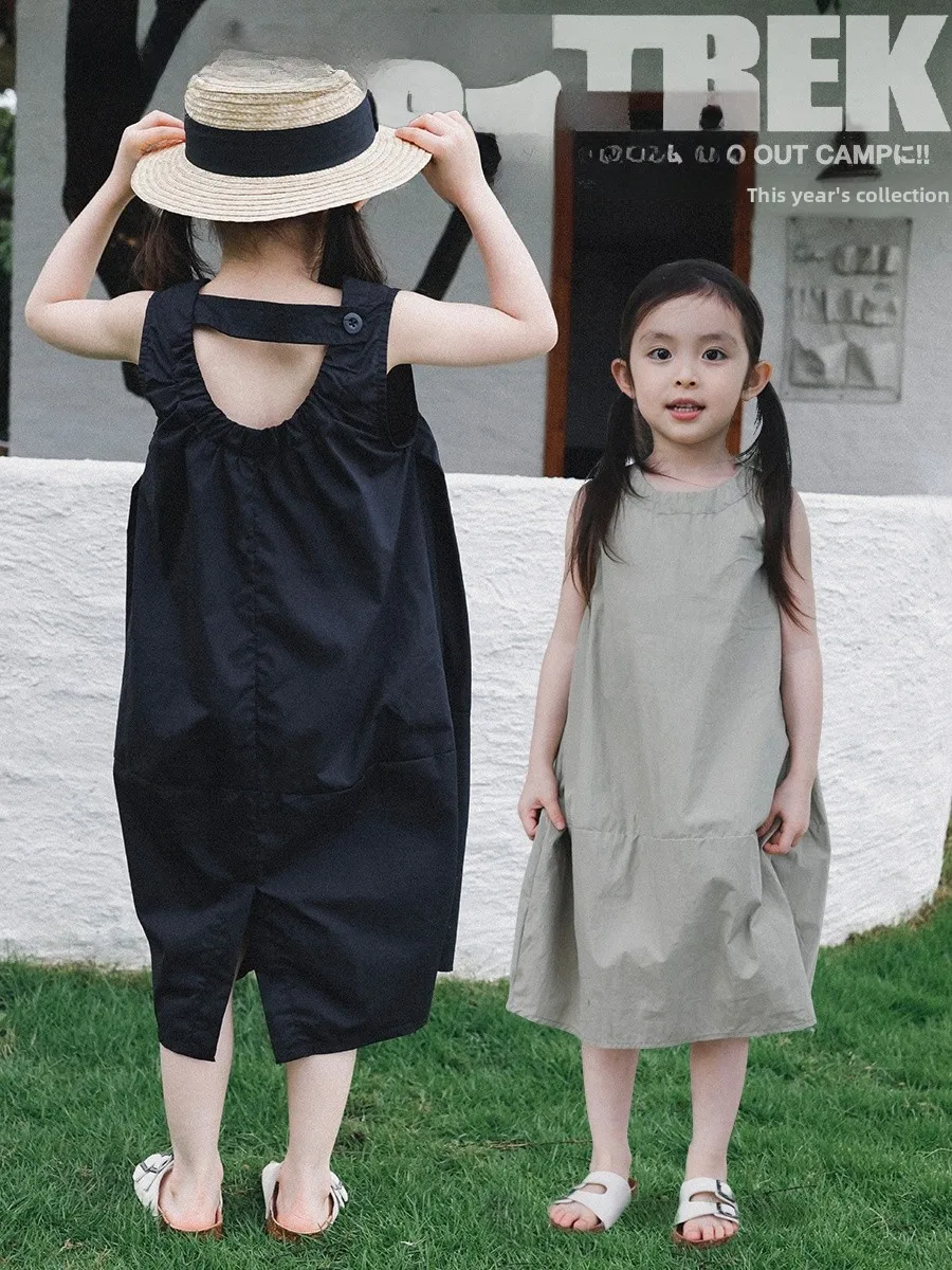 Outdoor Kids Dress Simple Pure Color Vest Skirt for Girls Summer New Style the Mount Space Children's Clothing Brand
Outdoor Kids Dress Simple Pure Color Vest Skirt for Girls Summer New Style the Mount Space Children's Clothing Brand