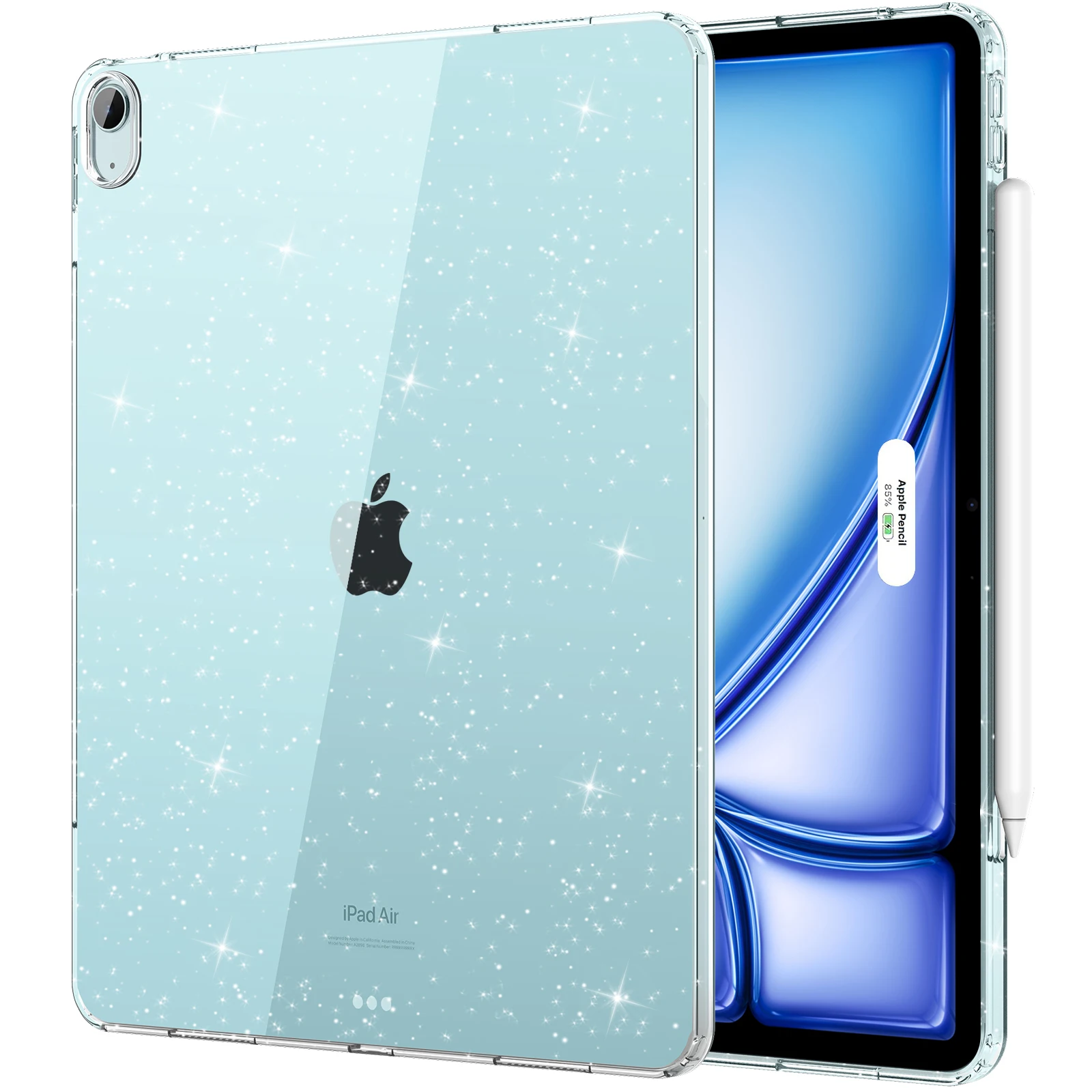 Clear Case for iPad Air 13-Inch M4/M3/M2 (2026/2025/2024), Lightweight Soft Flexible TPU Back Cover for iPad Air 13-Inch
Clear Case for iPad Air 13-Inch M4/M3/M2 (2026/2025/2024), Lightweight Soft Flexible TPU Back Cover for iPad Air 13-Inch