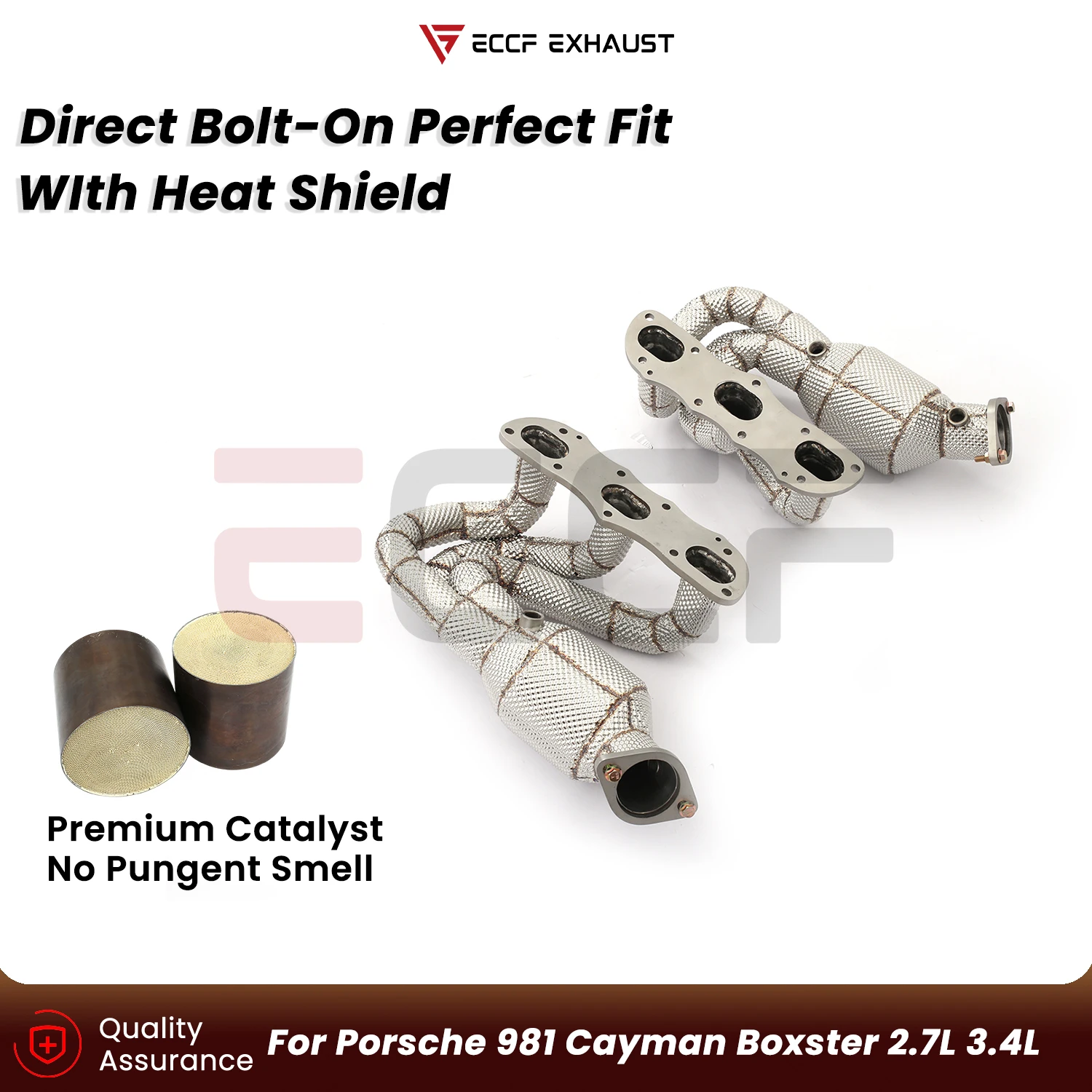 Sporty High Flow Headers with Heat Insulation For Porsche 981 Cayman Boxster 2.7L 3.4L Plug and Play Performance Upgrade
Sporty High Flow Headers with Heat Insulation For Porsche 981 Cayman Boxster 2.7L 3.4L Plug and Play Performance Upgrade